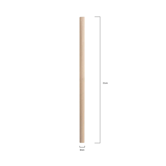 Bambusfaser Trinkhalm / Caipirinha 210x8mm - Gastroversorgung Onlineshop
