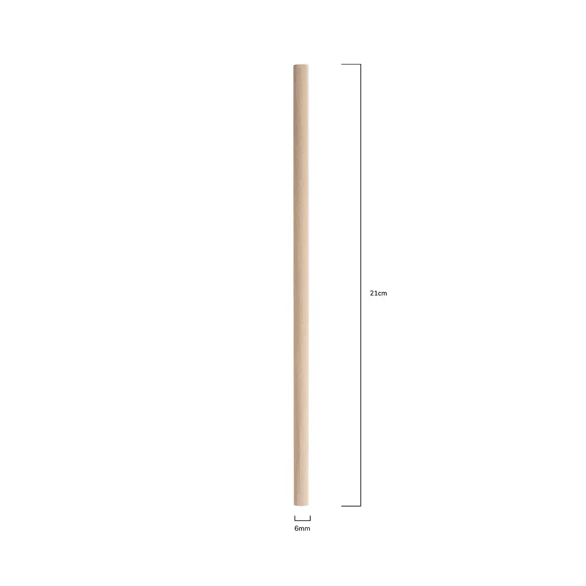 Bambusfaser Trinkhalm / Regular 210x6mm - Gastroversorgung Onlineshop